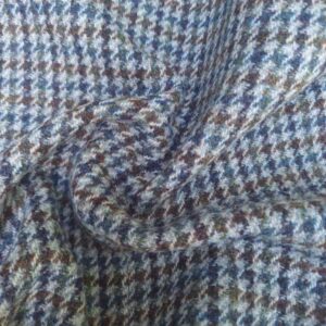 Harris Tweed Vestje "Wales" Met Revers In Houndstooth Tweed