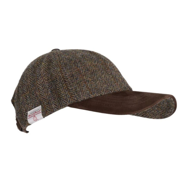 Harris Tweed Brungton Baseball Cap Charcoal