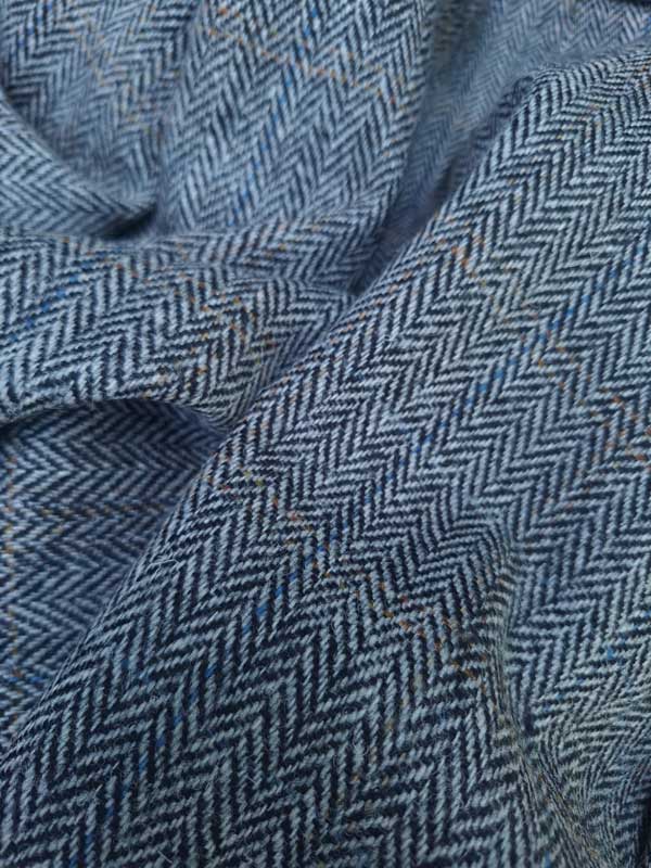 Harris Tweed Jacket "London" In Highland Green Herringbone