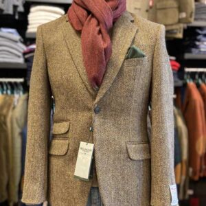 Harris Tweed Jacket "London" In Country Herringbone