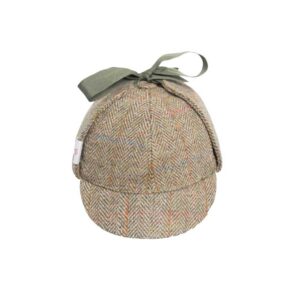 Harris Tweed Deerstalker Hat Watson Moss Green