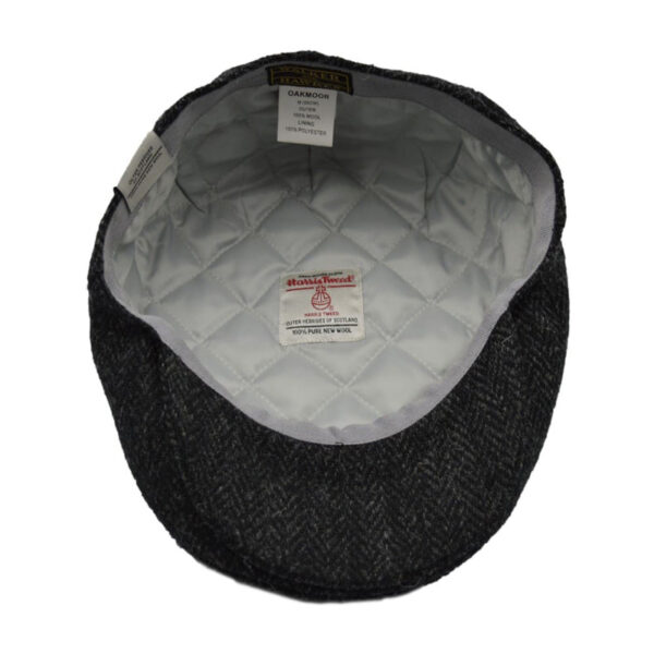 Harris Tweed Flat Cap Oakmoor Gun Metal