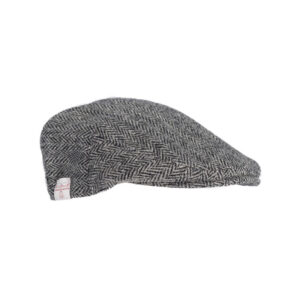 Harris Tweed Flat Cap Oakmoor Steel Grey