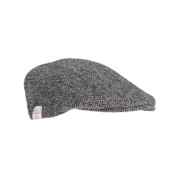 Harris Tweed Flat Cap Oakmoor Steel Grey