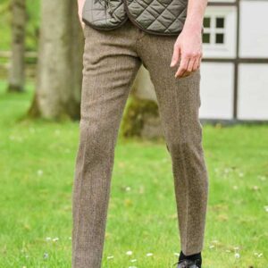 Harris Tweed Pantalon "Mr. Miller" In Country Herringbone