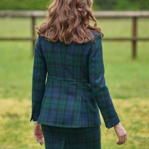 Harris Tweed Dames Jasje "Carola" In Blackwatch