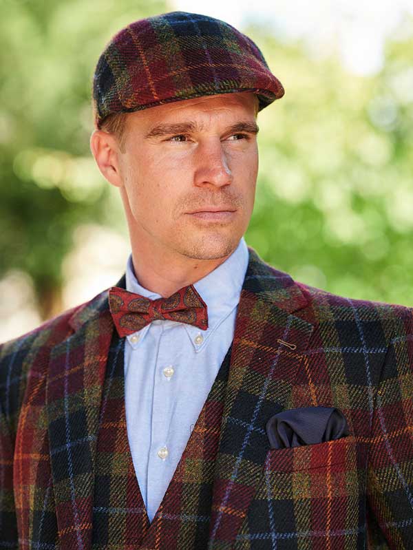 Harris Tweed Jacket "London" In Check Of Island