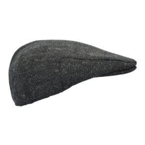 Harris Tweed Flat Cap Oakmoor Gun Metal