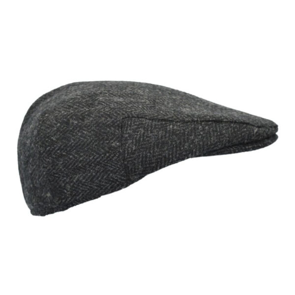 Harris Tweed Flat Cap Oakmoor Gun Metal