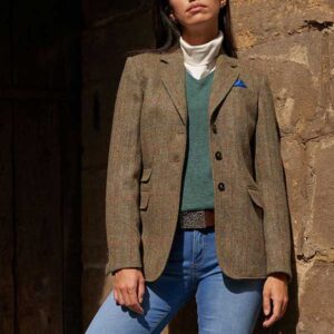 Harris Tweed Dames Jasje "Carola" In Light Green