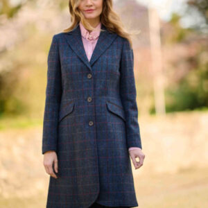 Harris Tweed Damesjas "Brenda" In Scottish Blue
