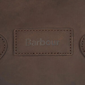 Barbour Wax Leather Tarras Bag Olive
