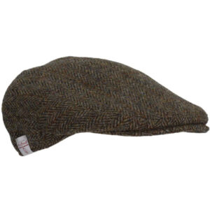 Harris Tweed Flat Cap Oakmoor Charcoal