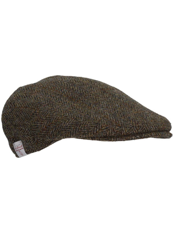 Harris Tweed Flat Cap Oakmoor Charcoal