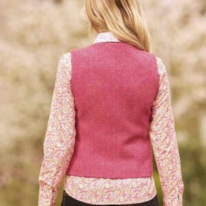 Harris Tweed Dames Vestje "Lea" In Pink