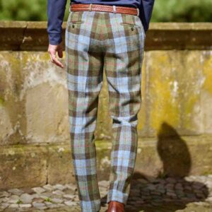 Harris Tweed Pantalon "Mr. Miller" In Highland Check