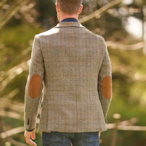 Harris Tweed Jacket "London" In Walnut Check