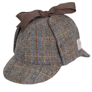 Harris Tweed Deerstalker Hat Watson Clinton Brown