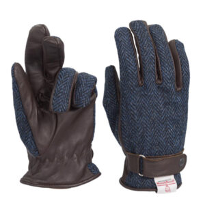 Harris Tweed Hallbrook Handschoenen Midnight Blue
