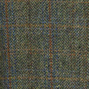 Harris Tweed Field Coat, Boyd Coat - Green Multi