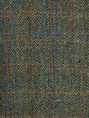 Harris Tweed Field Coat, Boyd Coat - Green Multi
