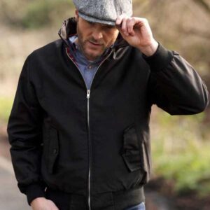 Harris Tweed 8-Panel Thomas Baker Boy Cap Steel Grey