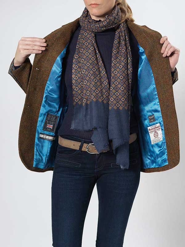 Harris Tweed Dames Jasje "Carola" In Country Classic