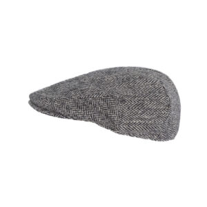 Harris Tweed Flat Cap Oakmoor Steel Grey