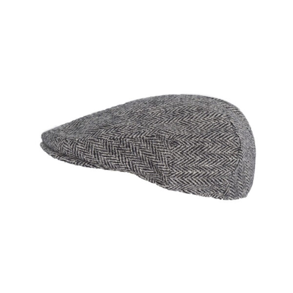 Harris Tweed Flat Cap Oakmoor Steel Grey