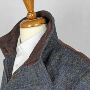 Harris Tweed Field Coat, Boyd Coat - Blue