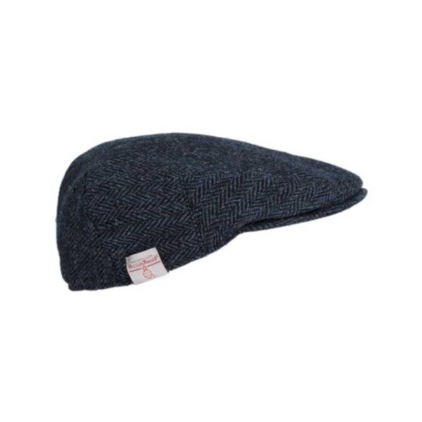 Harris Tweed Flat Cap Oakmoor Midnight Blue