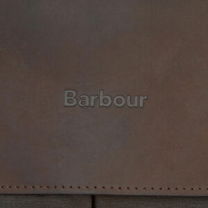 Barbour Wax Leather Briefcase Olive