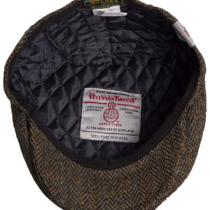 Harris Tweed Flat Cap Oakmoor Charcoal