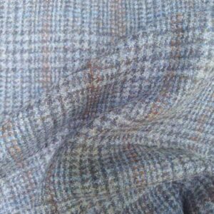 Harris Tweed Flat Cap "Henry" In Greystone Overcheck