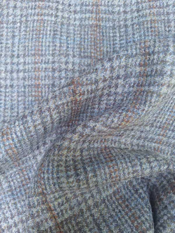 Harris Tweed Jacket "London" In Greystone Overcheck