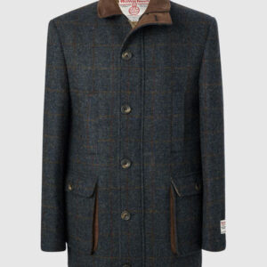 Harris Tweed Field Coat, Boyd Coat - Blue