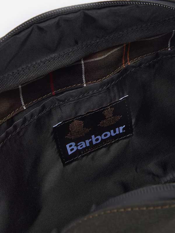Barbour Field Canvas Hanging Washbag Olive