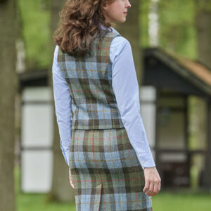 Harris Tweed Dames Vestje "Lea" In Highland Check
