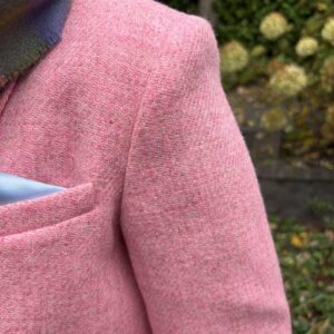 Harris Tweed Dames Jasje "Carola" In Pink Twill