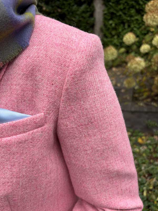 Harris Tweed Dames Jasje "Carola" In Pink Twill