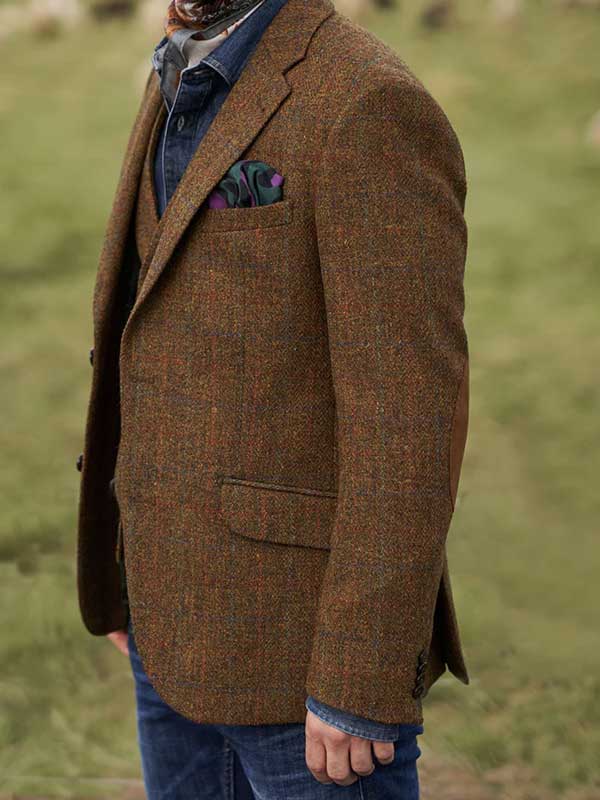 Harris Tweed Jacket "London" In Country Classic