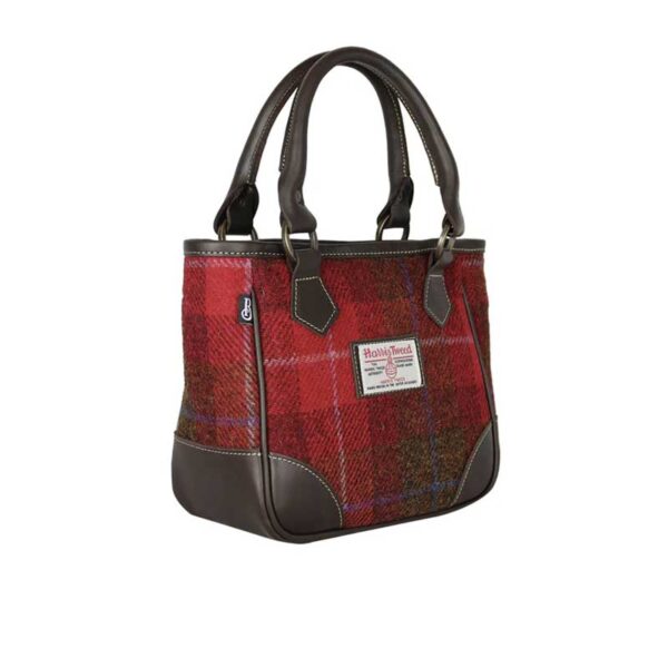 Harris Tweed York Handbag - Red Check