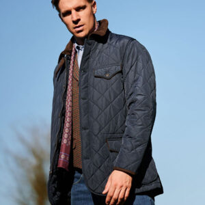 Heren SteppJack "Boston" Met Harris Tweed Details In Navy