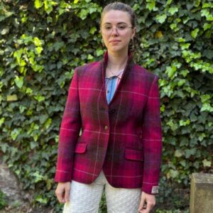 Harris Tweed Dames Jas Claire - Purple Check