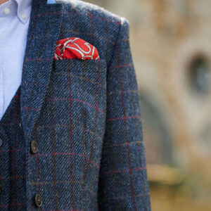 Harris Tweed Dames Jasje "Carola" In Scottish Blue