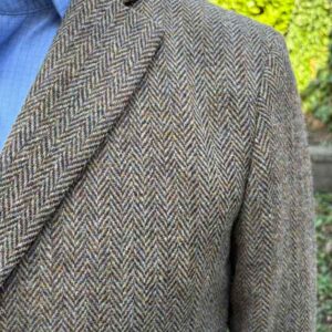 Harris Tweed Overjas "Barney" In Country Herringbone