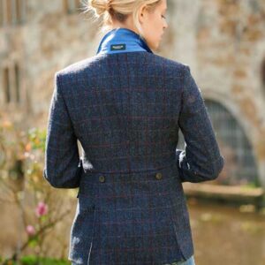Harris Tweed Dames Jasje "Carola" In Scottish Blue