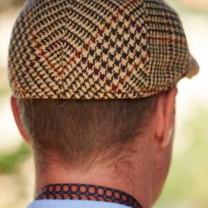 Harris Tweed Flat Cap "Henry" In Scottish Check
