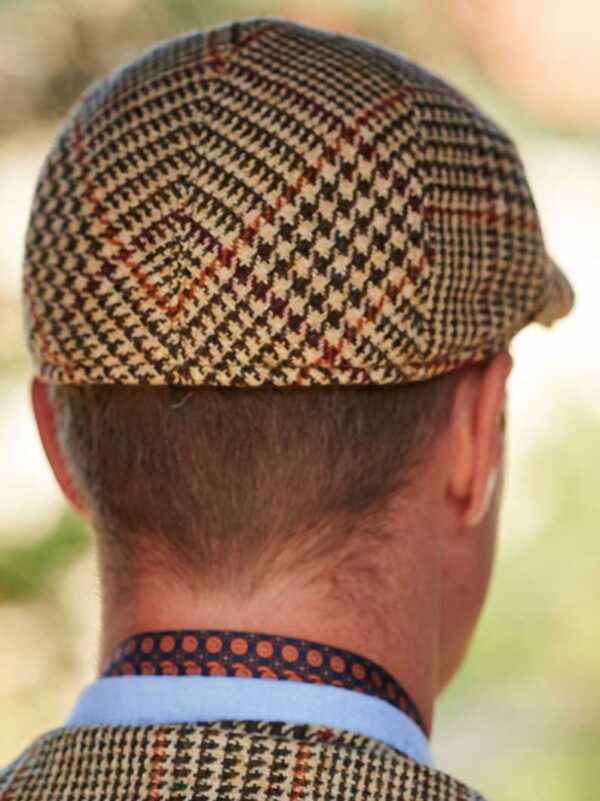 Harris Tweed Flat Cap "Henry" In Scottish Check