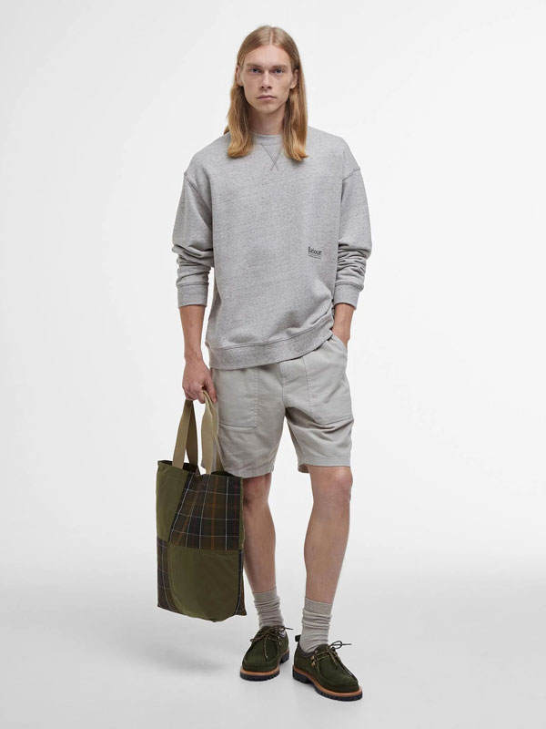 Barbour Transport Patchwork Tote Bag Dusky Green